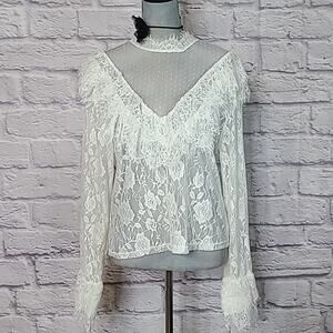 Like an Angel fairycore lace blouse
